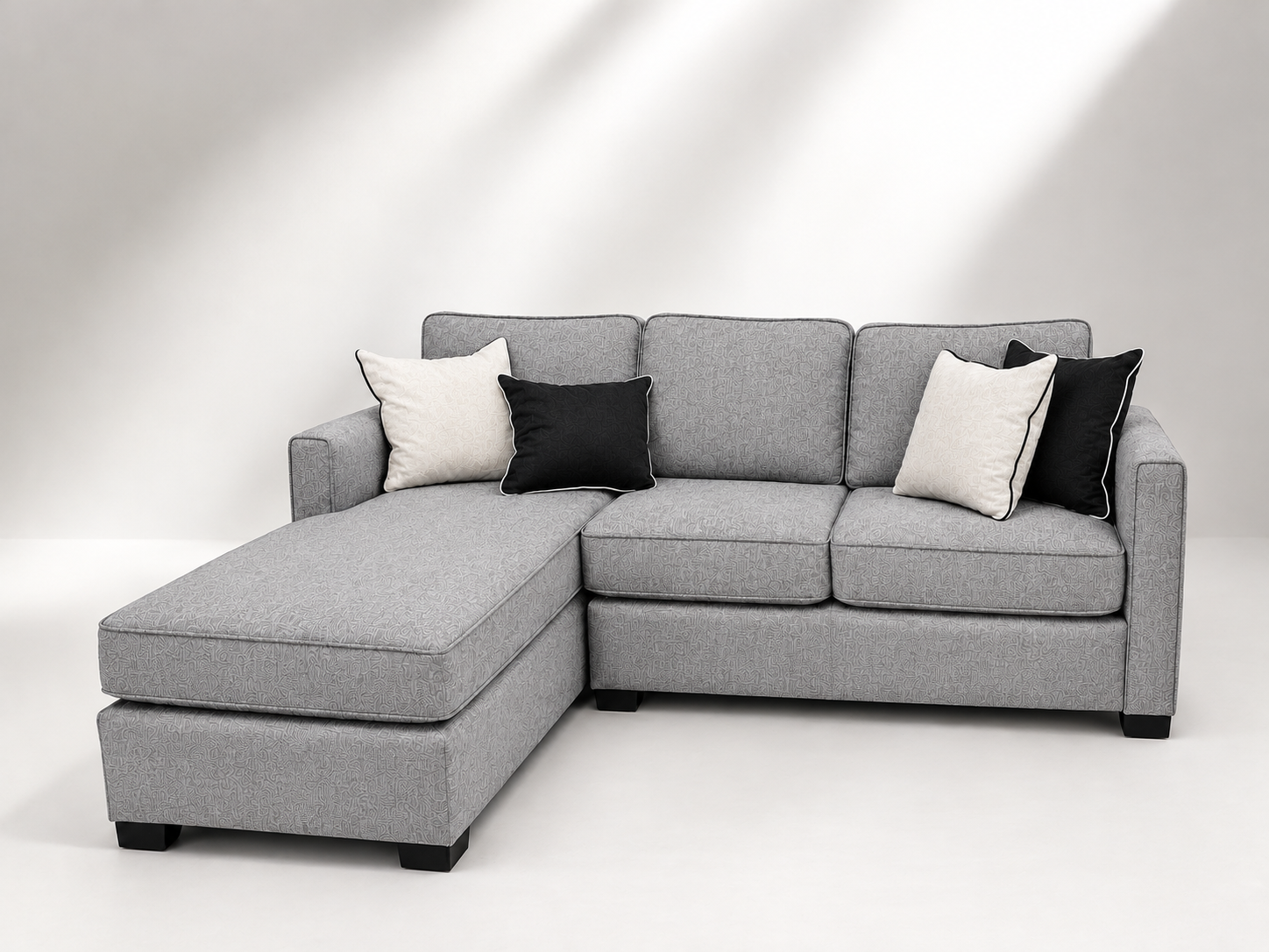 Dallas L-Shaped Daybed Sofa in a contemporary living room