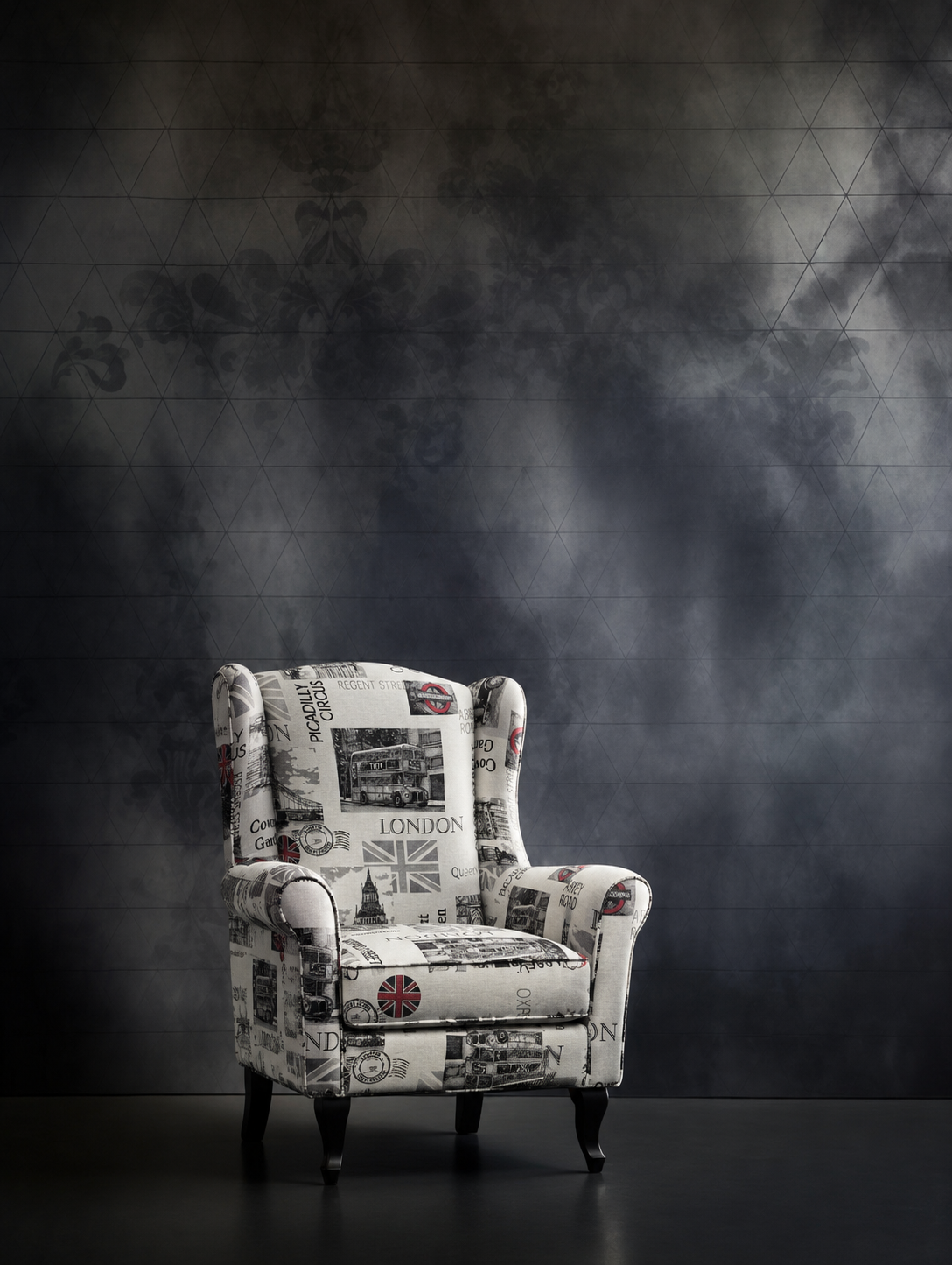 Wingback in a contemporary living room